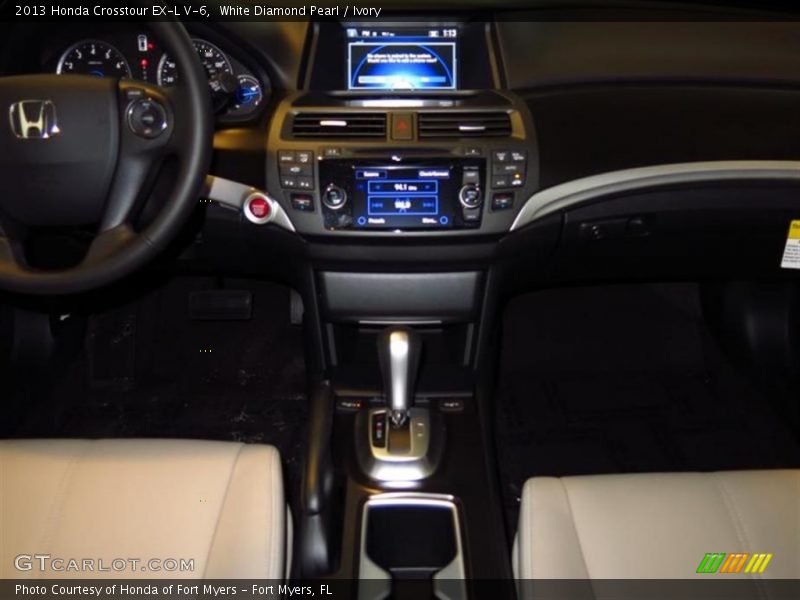 White Diamond Pearl / Ivory 2013 Honda Crosstour EX-L V-6