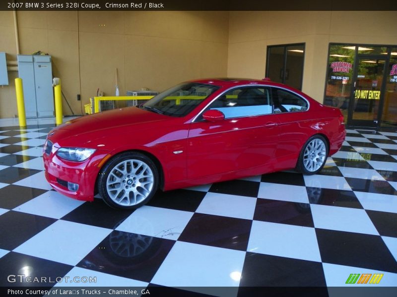 Crimson Red / Black 2007 BMW 3 Series 328i Coupe