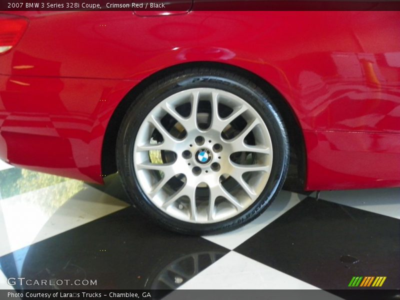 Crimson Red / Black 2007 BMW 3 Series 328i Coupe