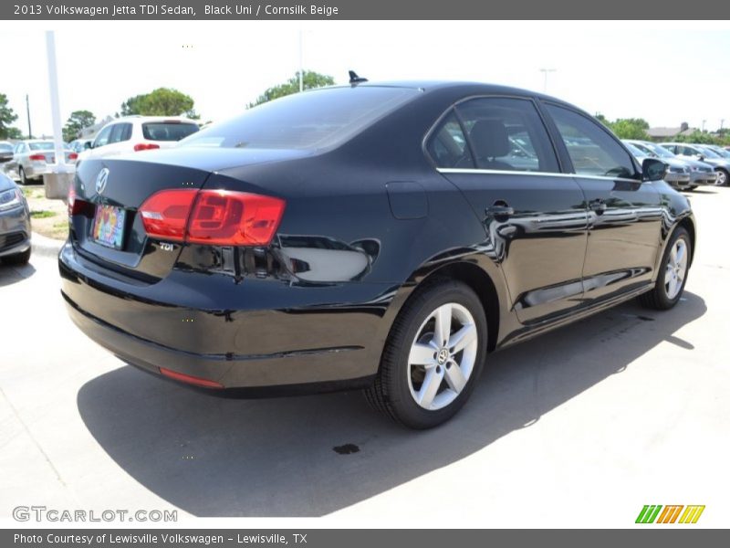 Black Uni / Cornsilk Beige 2013 Volkswagen Jetta TDI Sedan