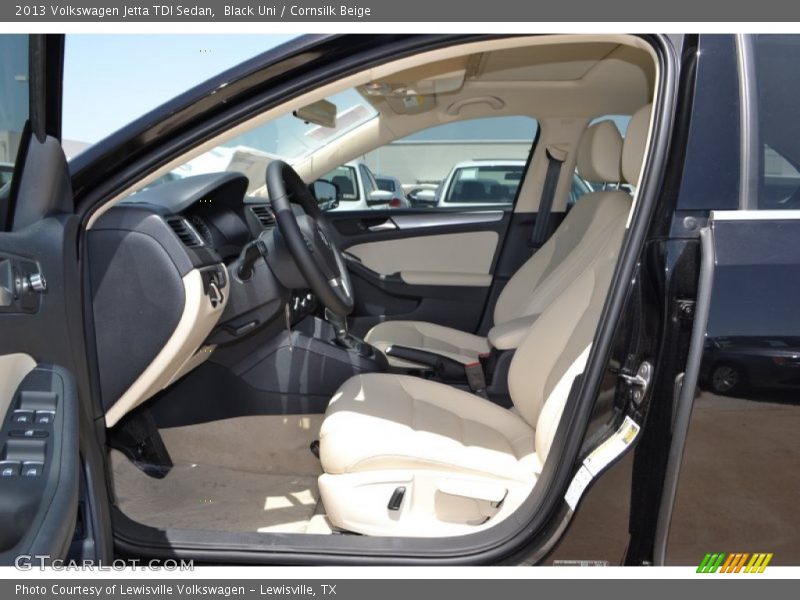 Black Uni / Cornsilk Beige 2013 Volkswagen Jetta TDI Sedan