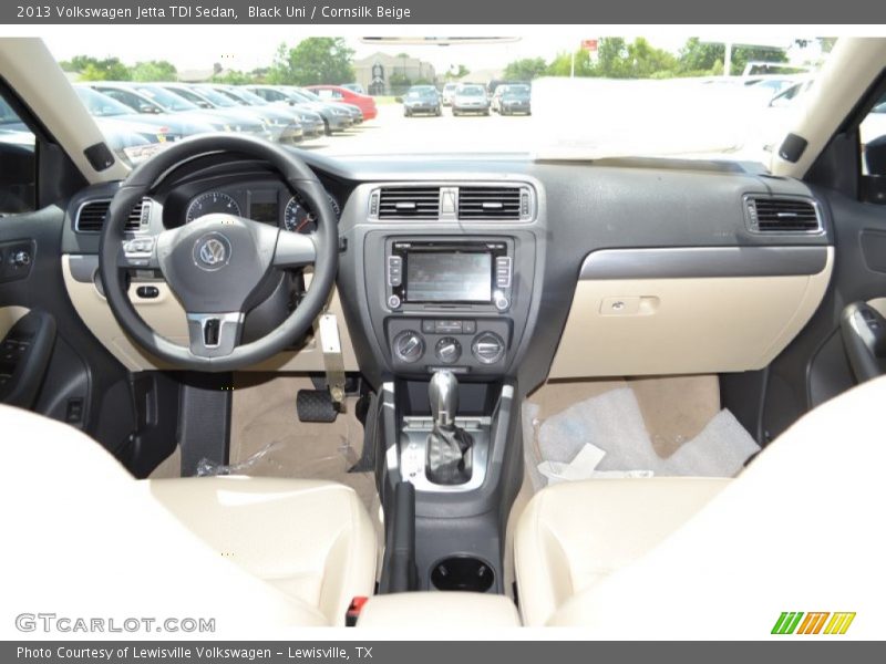 Black Uni / Cornsilk Beige 2013 Volkswagen Jetta TDI Sedan