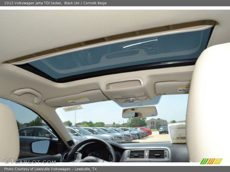 Black Uni / Cornsilk Beige 2013 Volkswagen Jetta TDI Sedan