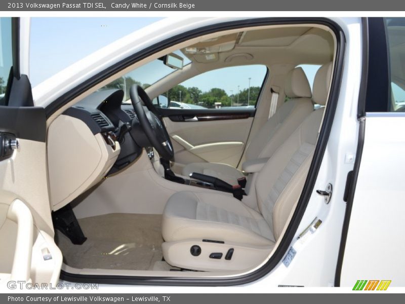 Candy White / Cornsilk Beige 2013 Volkswagen Passat TDI SEL