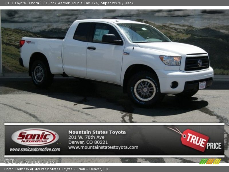 Super White / Black 2013 Toyota Tundra TRD Rock Warrior Double Cab 4x4