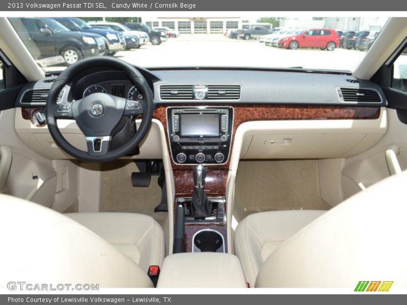 Candy White / Cornsilk Beige 2013 Volkswagen Passat TDI SEL
