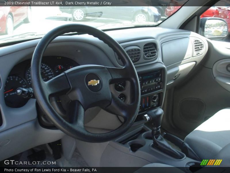 Dark Cherry Metallic / Gray 2009 Chevrolet TrailBlazer LT 4x4