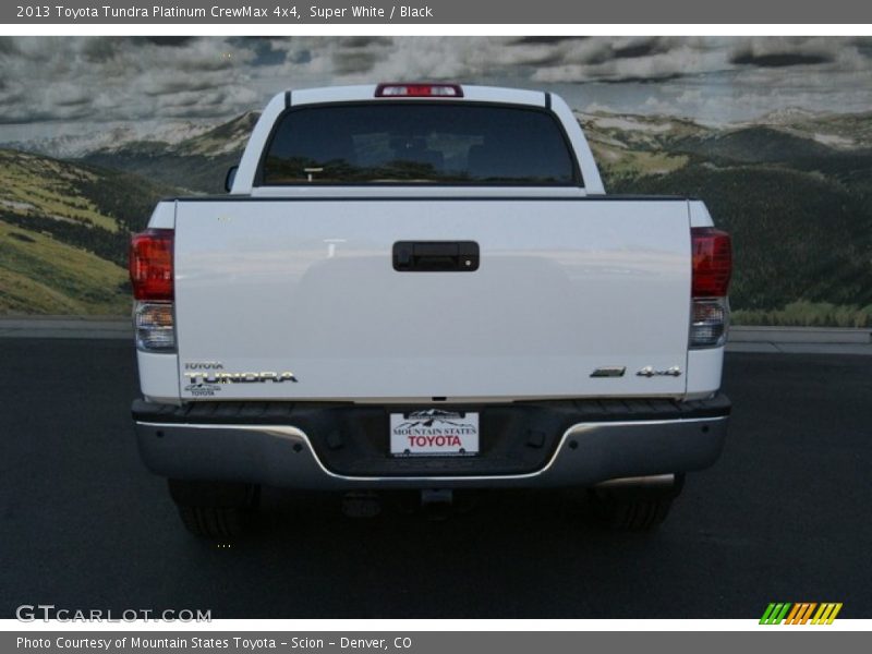 Super White / Black 2013 Toyota Tundra Platinum CrewMax 4x4