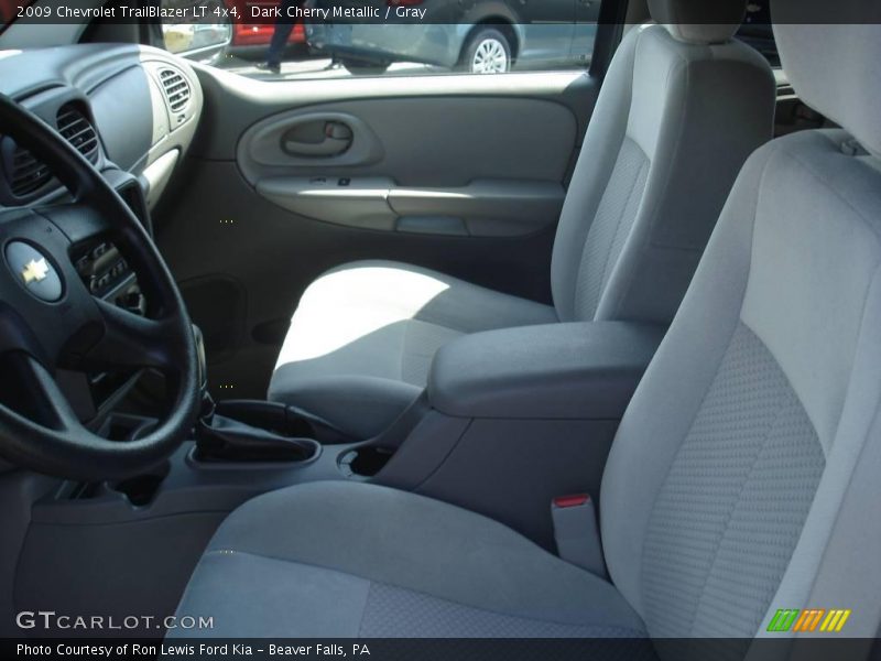 Dark Cherry Metallic / Gray 2009 Chevrolet TrailBlazer LT 4x4