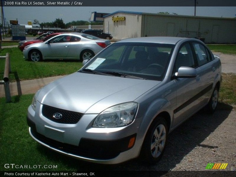 Silver Metallic / Gray 2008 Kia Rio LX Sedan