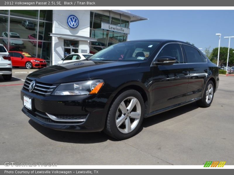 Black / Titan Black 2012 Volkswagen Passat 2.5L SE