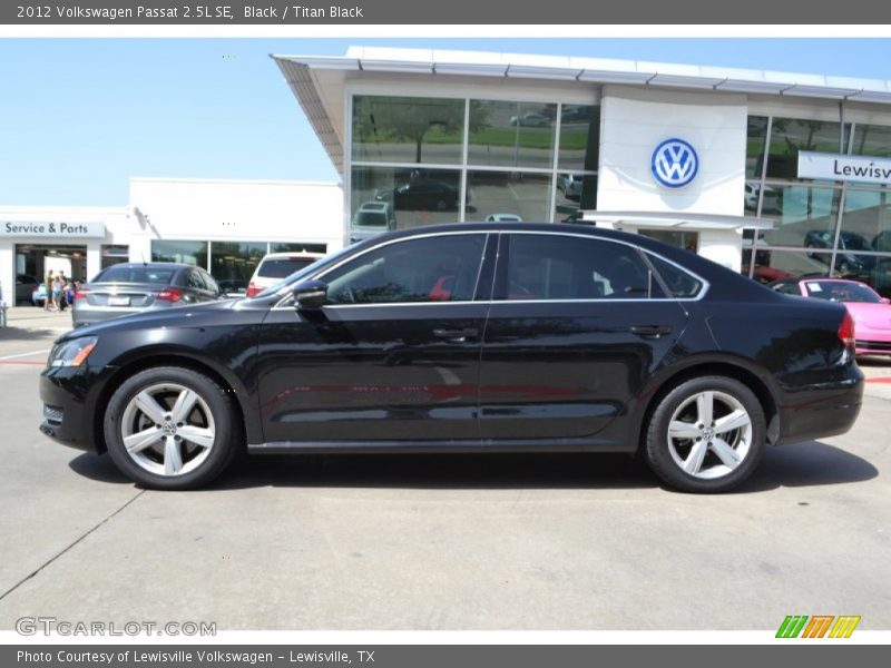 Black / Titan Black 2012 Volkswagen Passat 2.5L SE