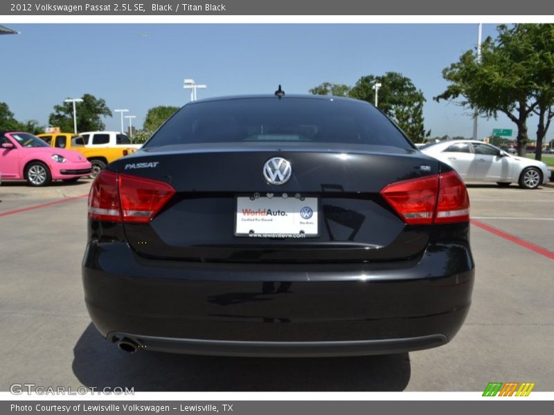 Black / Titan Black 2012 Volkswagen Passat 2.5L SE