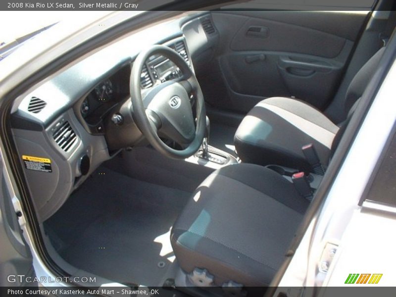 Silver Metallic / Gray 2008 Kia Rio LX Sedan