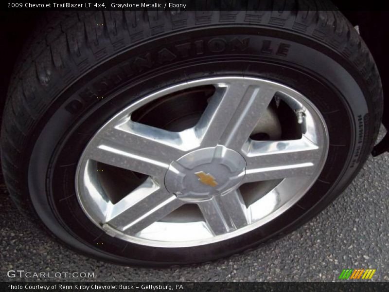 Graystone Metallic / Ebony 2009 Chevrolet TrailBlazer LT 4x4
