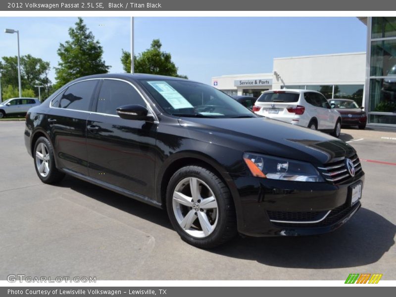 Black / Titan Black 2012 Volkswagen Passat 2.5L SE