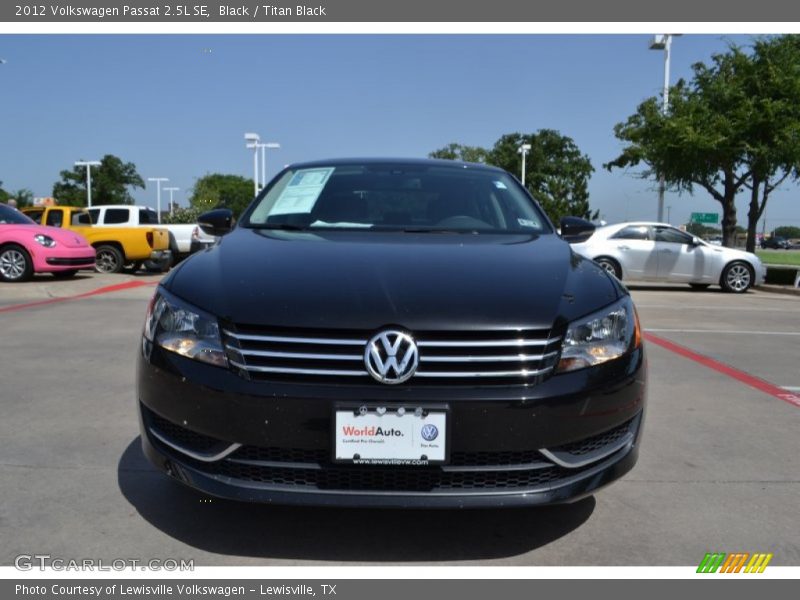 Black / Titan Black 2012 Volkswagen Passat 2.5L SE