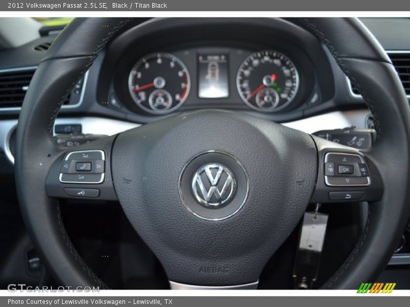 Black / Titan Black 2012 Volkswagen Passat 2.5L SE
