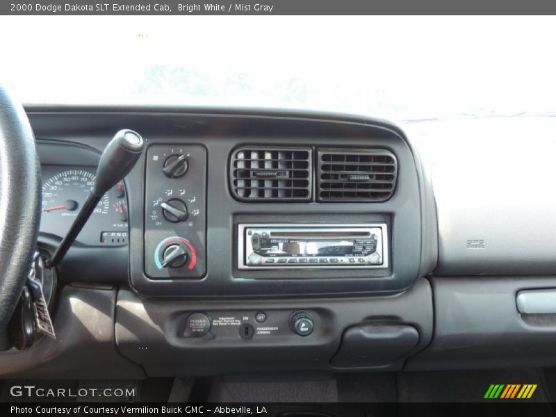 Bright White / Mist Gray 2000 Dodge Dakota SLT Extended Cab