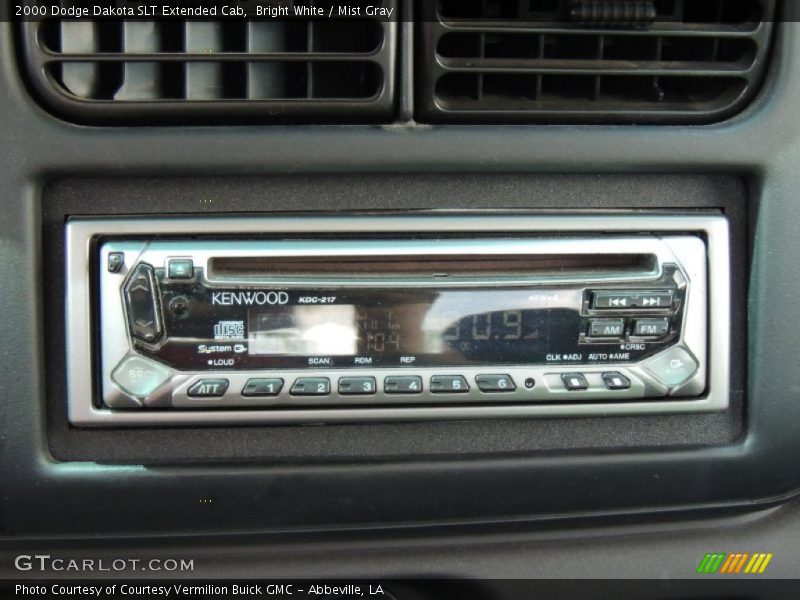 Bright White / Mist Gray 2000 Dodge Dakota SLT Extended Cab