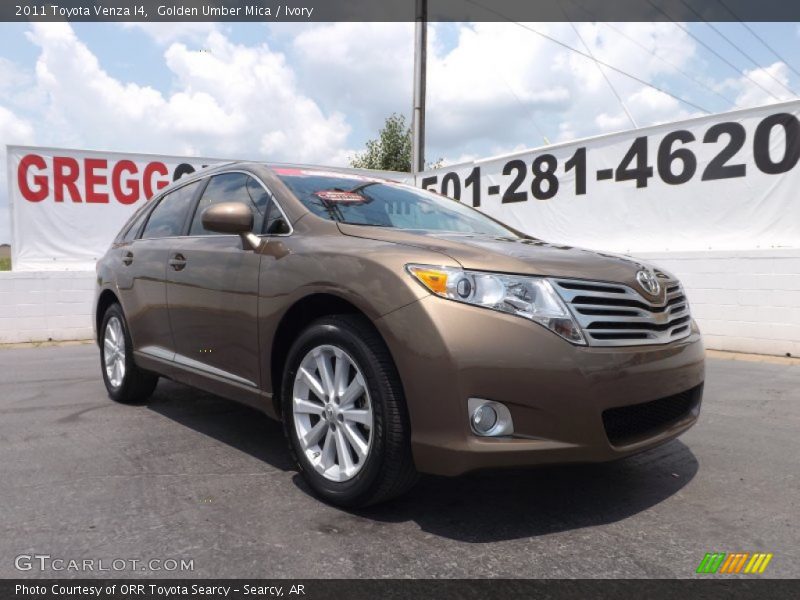 Golden Umber Mica / Ivory 2011 Toyota Venza I4