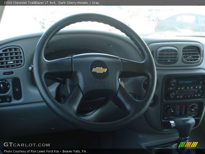 Dark Cherry Metallic / Gray 2009 Chevrolet TrailBlazer LT 4x4