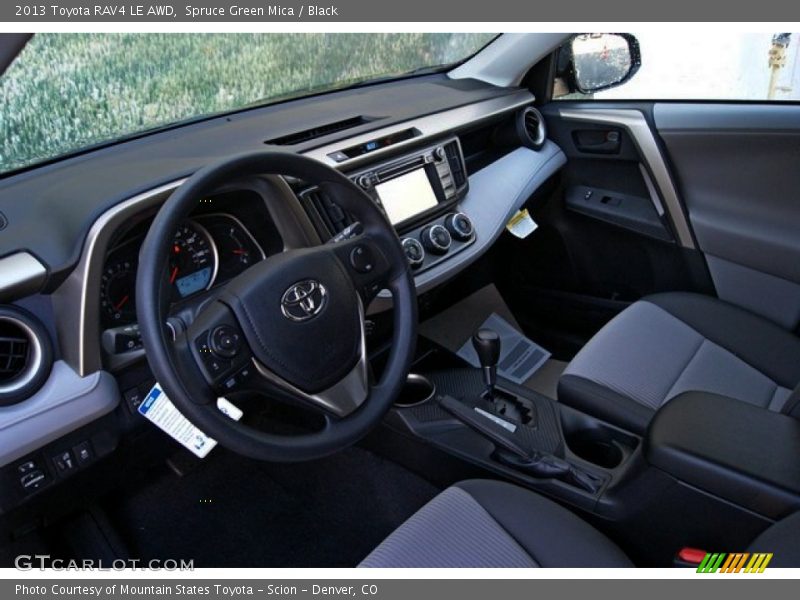 Spruce Green Mica / Black 2013 Toyota RAV4 LE AWD