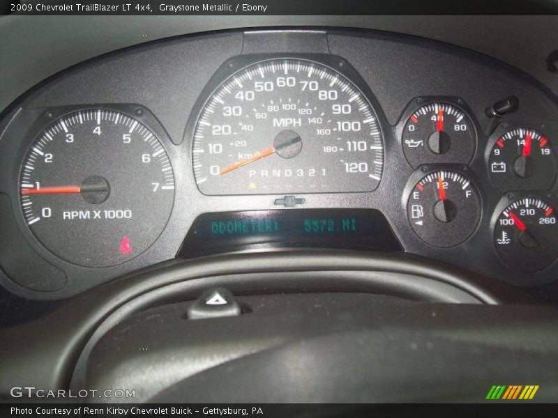 Graystone Metallic / Ebony 2009 Chevrolet TrailBlazer LT 4x4