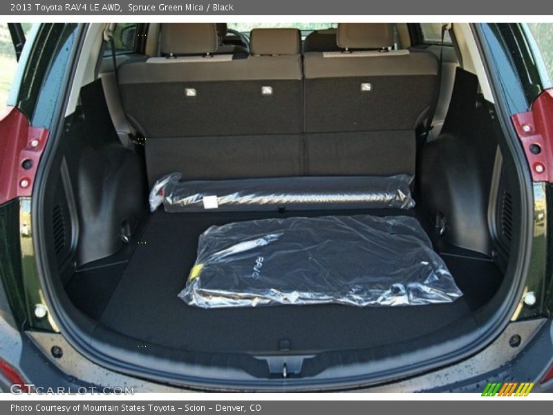 Spruce Green Mica / Black 2013 Toyota RAV4 LE AWD