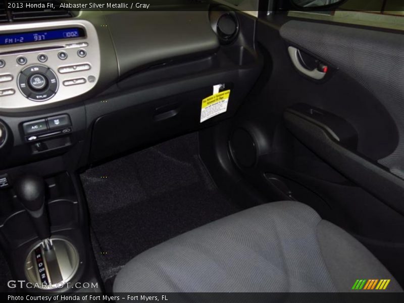 Alabaster Silver Metallic / Gray 2013 Honda Fit