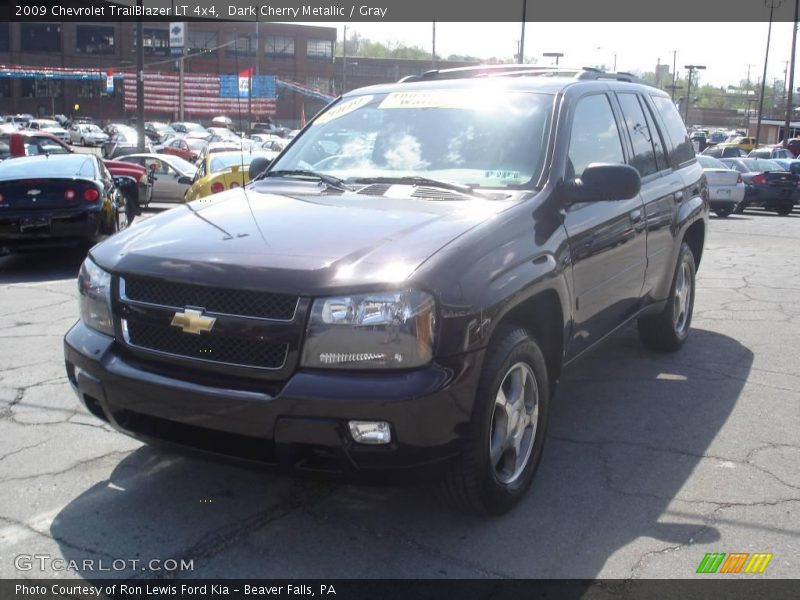 Dark Cherry Metallic / Gray 2009 Chevrolet TrailBlazer LT 4x4