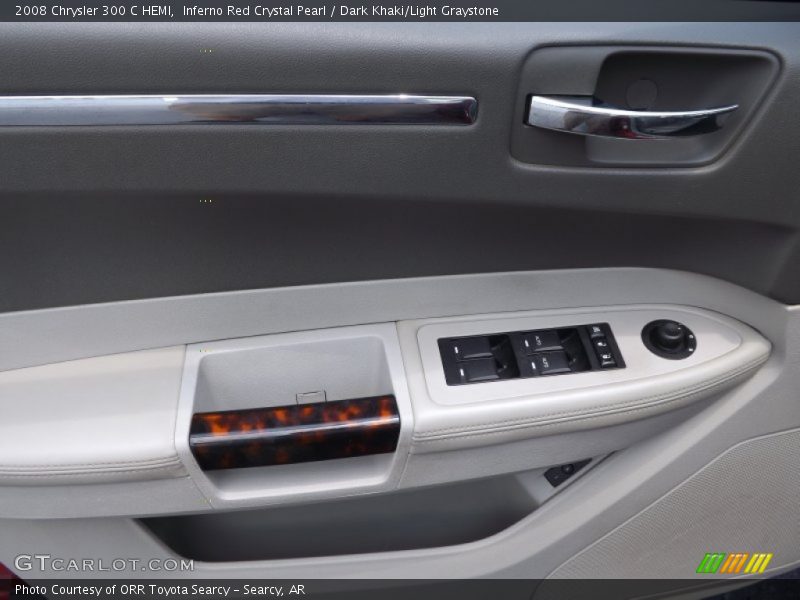Inferno Red Crystal Pearl / Dark Khaki/Light Graystone 2008 Chrysler 300 C HEMI