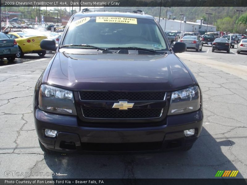 Dark Cherry Metallic / Gray 2009 Chevrolet TrailBlazer LT 4x4