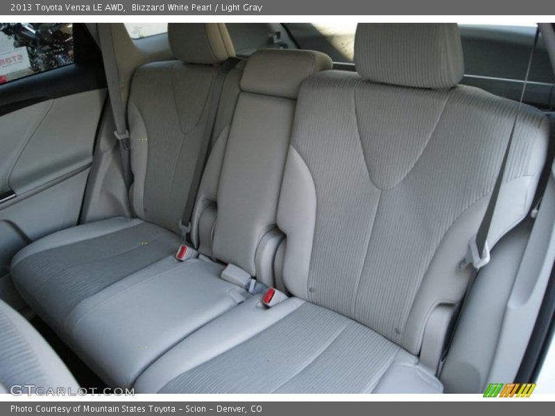 Blizzard White Pearl / Light Gray 2013 Toyota Venza LE AWD