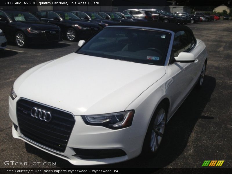 Ibis White / Black 2013 Audi A5 2.0T quattro Cabriolet