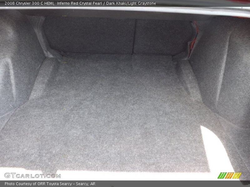 Inferno Red Crystal Pearl / Dark Khaki/Light Graystone 2008 Chrysler 300 C HEMI