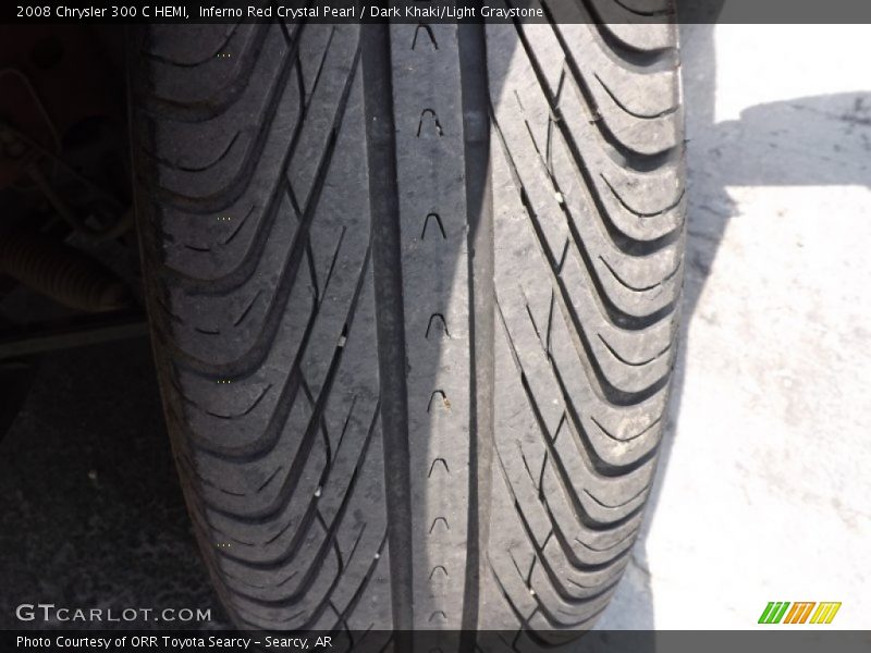 Inferno Red Crystal Pearl / Dark Khaki/Light Graystone 2008 Chrysler 300 C HEMI