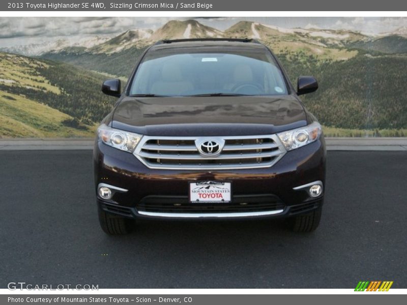 Sizzling Crimson Mica / Sand Beige 2013 Toyota Highlander SE 4WD