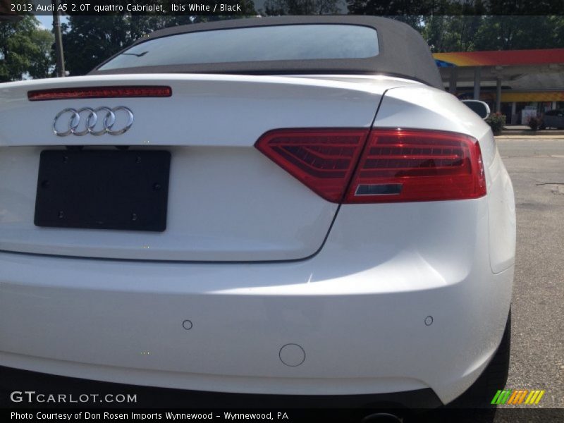 Ibis White / Black 2013 Audi A5 2.0T quattro Cabriolet