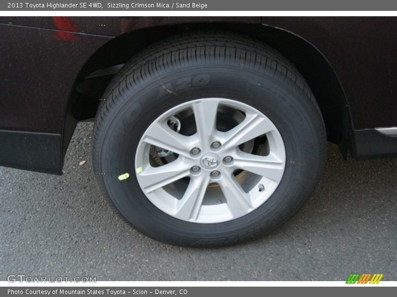 Sizzling Crimson Mica / Sand Beige 2013 Toyota Highlander SE 4WD