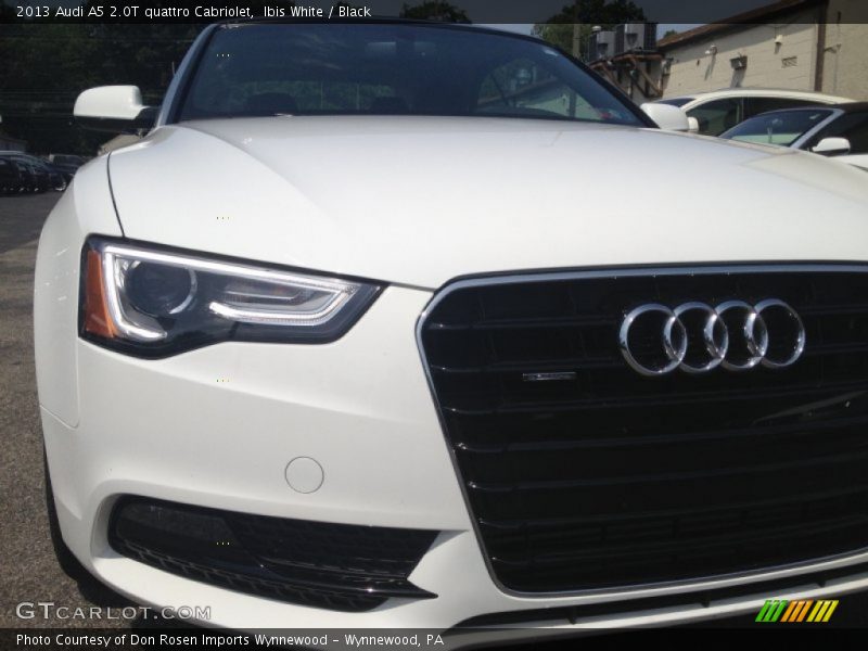 Ibis White / Black 2013 Audi A5 2.0T quattro Cabriolet