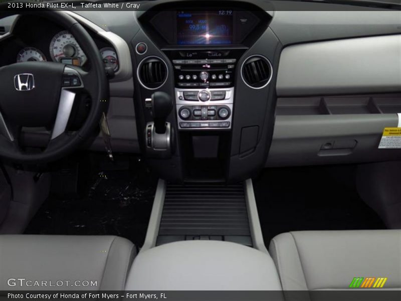 Taffeta White / Gray 2013 Honda Pilot EX-L
