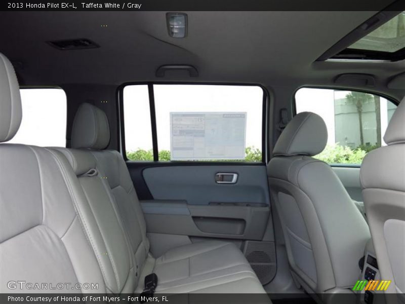 Taffeta White / Gray 2013 Honda Pilot EX-L