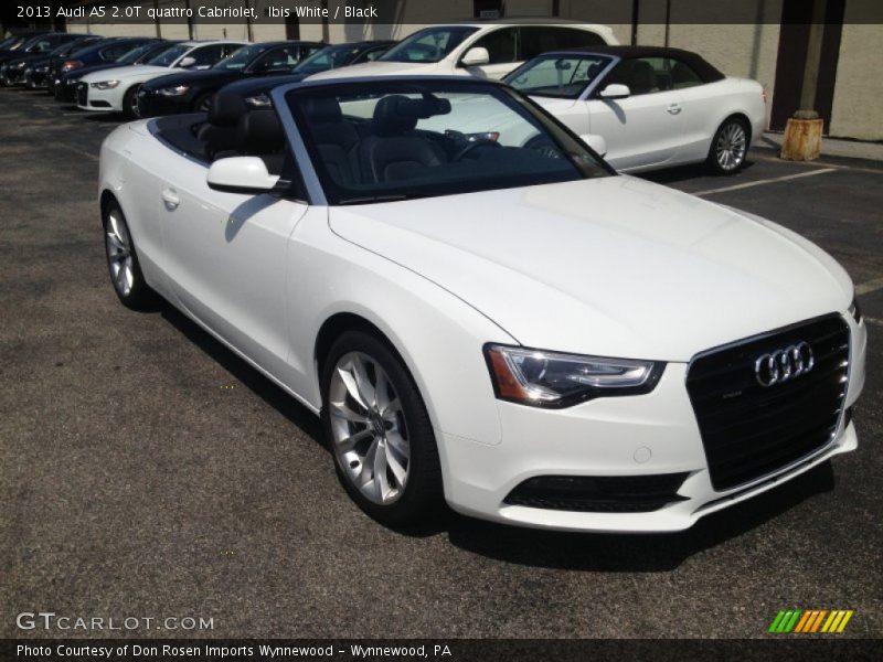 Ibis White / Black 2013 Audi A5 2.0T quattro Cabriolet