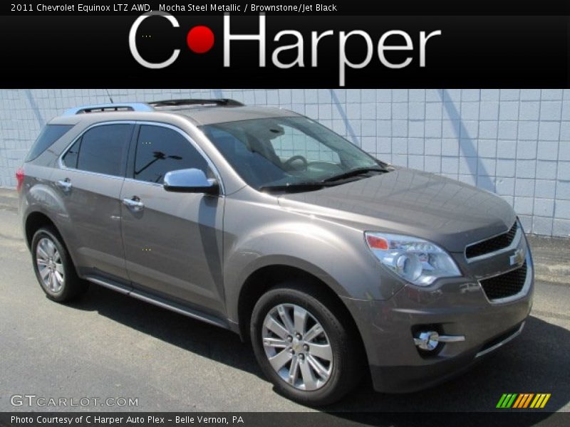 Mocha Steel Metallic / Brownstone/Jet Black 2011 Chevrolet Equinox LTZ AWD