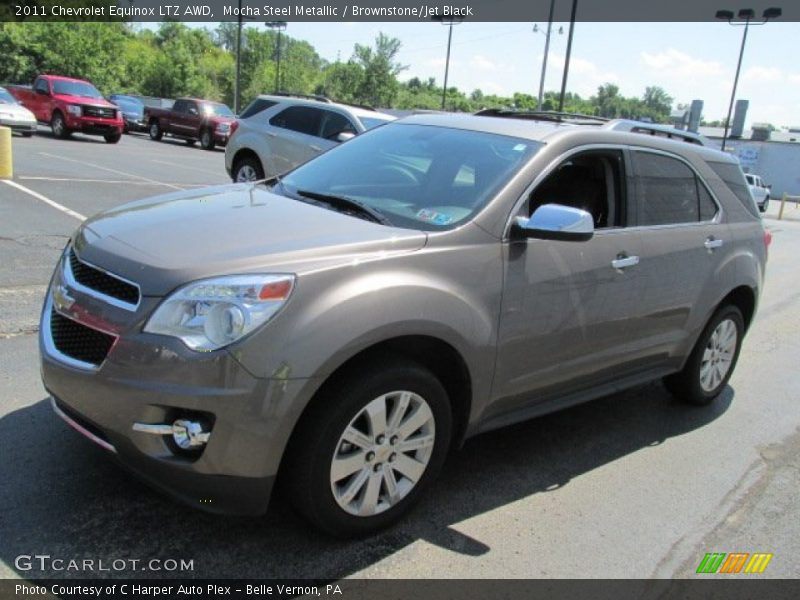 Mocha Steel Metallic / Brownstone/Jet Black 2011 Chevrolet Equinox LTZ AWD