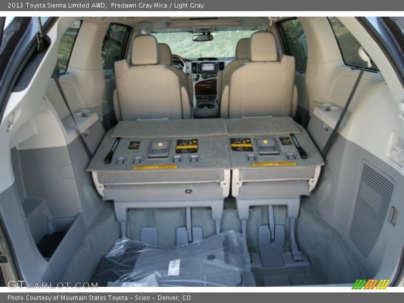 Predawn Gray Mica / Light Gray 2013 Toyota Sienna Limited AWD