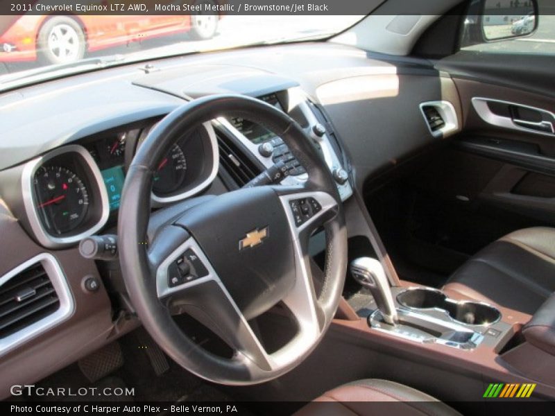 Mocha Steel Metallic / Brownstone/Jet Black 2011 Chevrolet Equinox LTZ AWD
