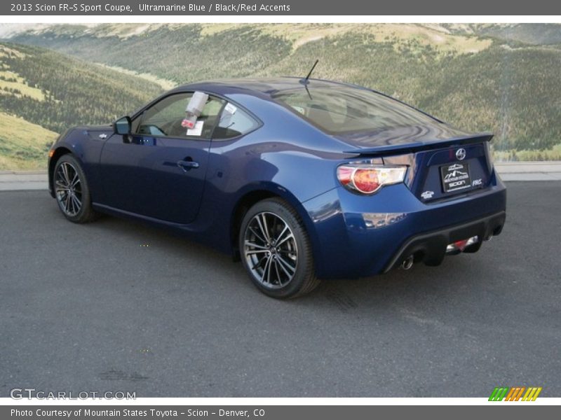 Ultramarine Blue / Black/Red Accents 2013 Scion FR-S Sport Coupe