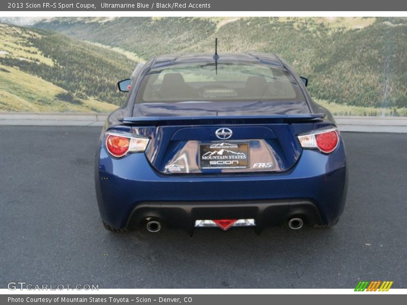 Ultramarine Blue / Black/Red Accents 2013 Scion FR-S Sport Coupe